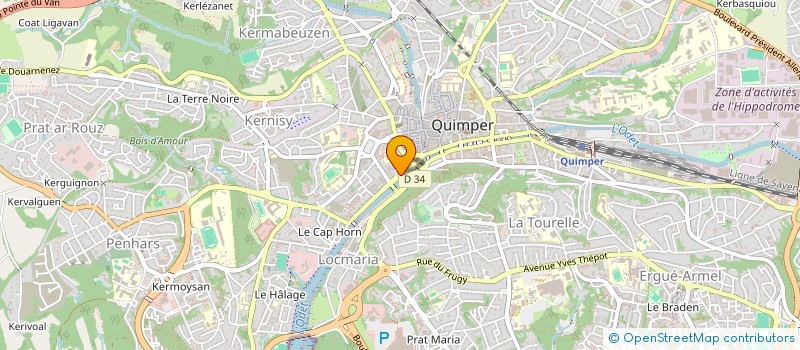 localisation de l'entreprise SCM CAP - LE MENN à QUIMPER