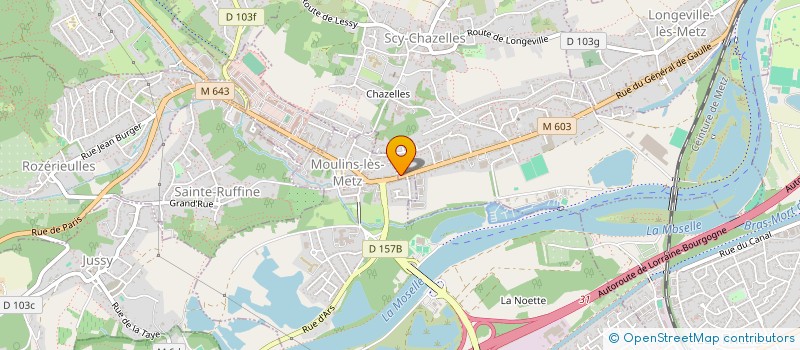 localisation de l'entreprise SCM CAPOUILLA HOFFMANN  SCY-CHAZELLES