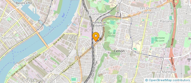 localisation de l'entreprise SCM CARDIO-THIERS  CENON