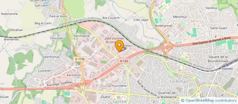 localisation de l'entreprise SCM CARDIOLOGIE LAROISEAU  VANNES
