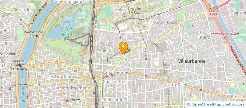 localisation de l'entreprise SCM CARDIOLOGIE LYON CONDORCET à VILLEURBANNE