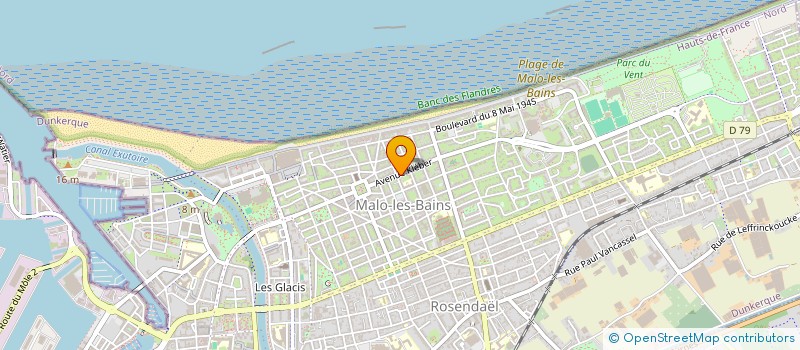 localisation de l'entreprise SCM CARDIOLOGIE MALO à DUNKERQUE
