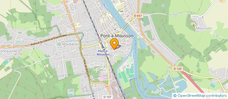 localisation de l'entreprise SCM CARDIOPAM 2 à PONT-A-MOUSSON