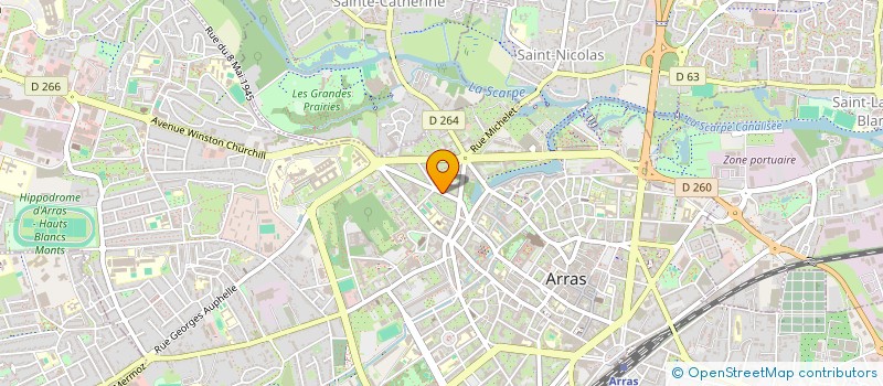 localisation de l'entreprise SCM CARLIER ET LAMBERT à ARRAS
