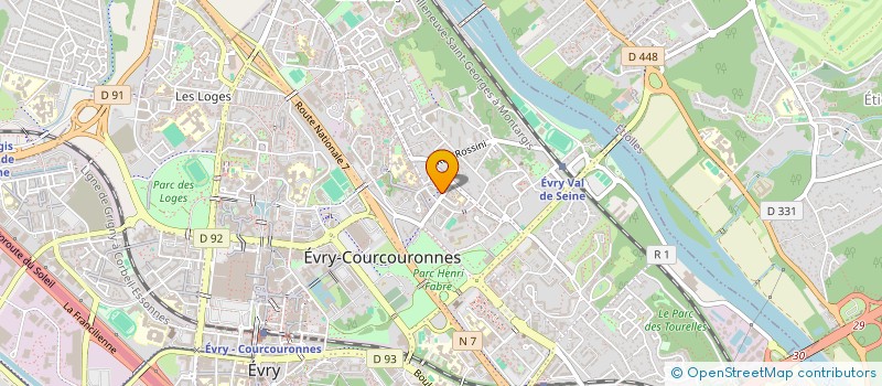 localisation de l'entreprise SCM CARRIC-HENRY-BARIL à EVRY-COURCOURONNES