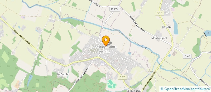 localisation de l'entreprise SCM CASTILLO COURTADE  LABASTIDE-SAINT-SERNIN