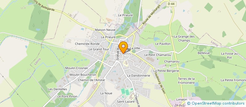 localisation de l'entreprise SCM CASTRO ET FERREIRA à LORRIS