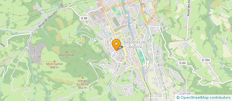 localisation de l'entreprise SCM CATHALA VERNAY  BAGNERES-DE-BIGORRE