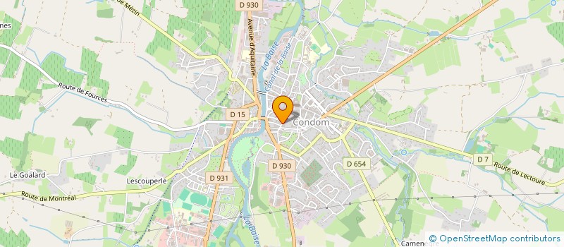 localisation de l'entreprise SCM CAZAUBON  CONDOM