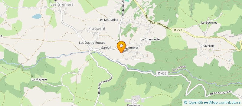 localisation de l'entreprise SCM CAZEAUX-BOELENS  SAINT-GERVAIS-D'AUVERGNE