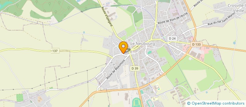 localisation de l'entreprise SCM CBF  LE NEUBOURG