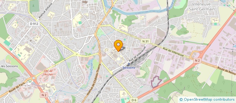 localisation de l'entreprise SCM CBGD à SOISSONS