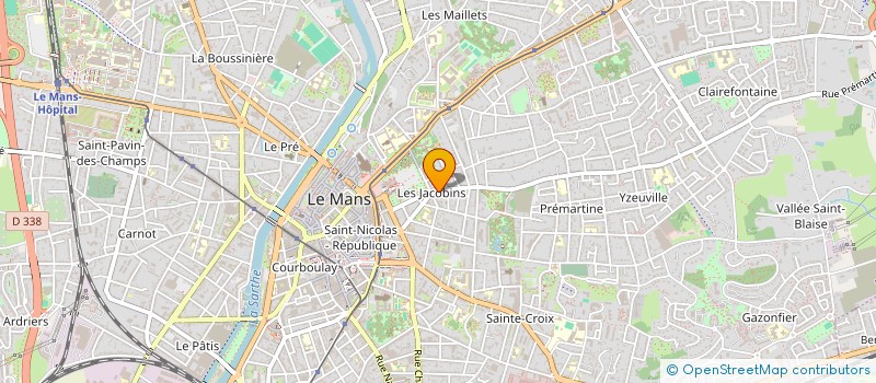 localisation de l'entreprise SCM CDP  LE MANS