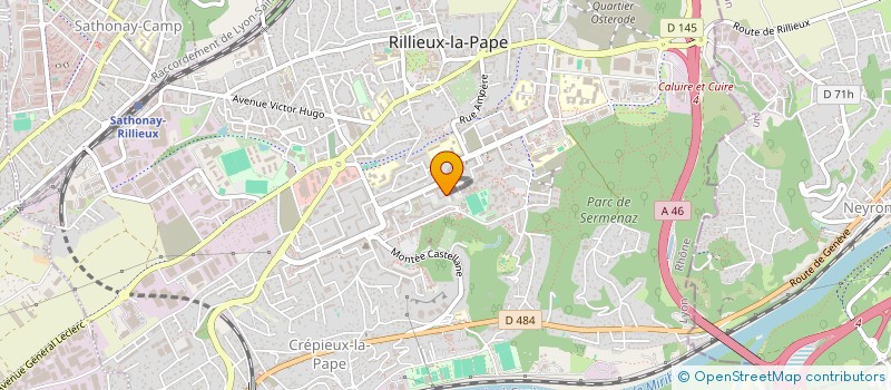 localisation de l'entreprise SCM CEI ENGINEERING  RILLIEUX-LA-PAPE