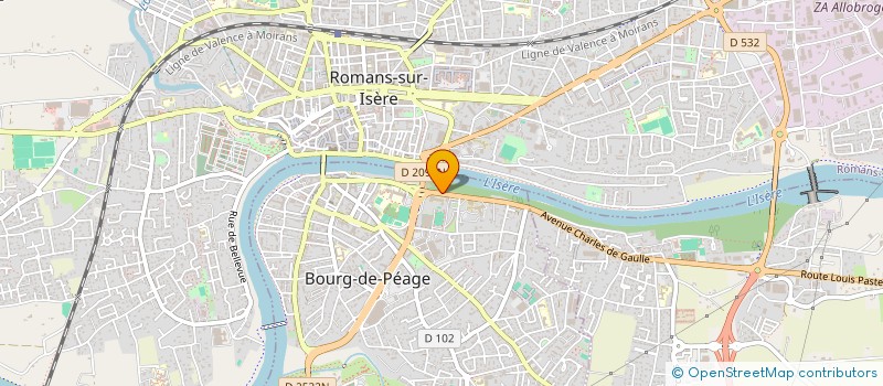 localisation de l'entreprise SCM CENTR IMAGERIE MEDICALE LA PARISIERE  BOURG-DE-PEAGE