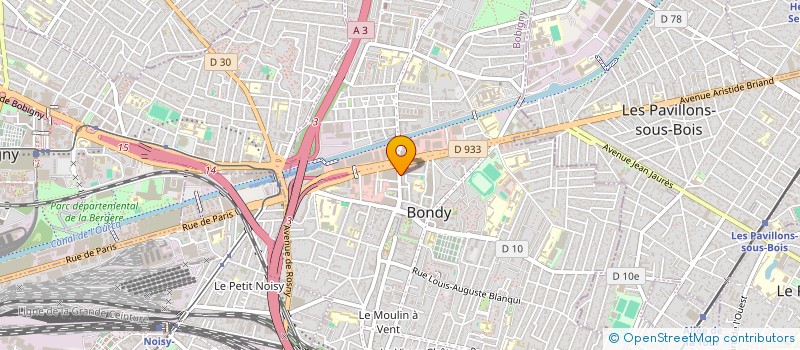 localisation de l'entreprise SCM CENTRE CARDIOLOGIE DE BONDY à BONDY