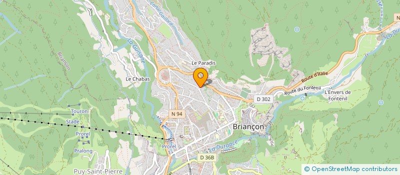 localisation de l'entreprise SCM CENTRE D'IMAGERIE MEDICALE DU BRIANCONNAIS  BRIANCON