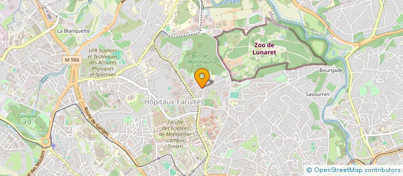 localisation de l'entreprise SCM CENTRE DE SOINS VERT BOIS à MONTPELLIER