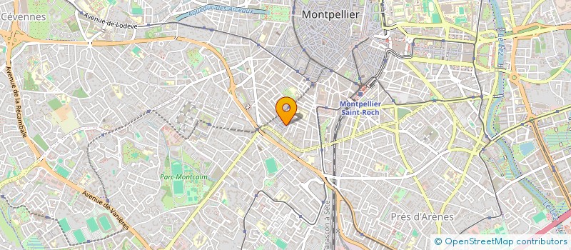 localisation de l'entreprise SCM CENTRE DE THERAPIE MANUELLE à MONTPELLIER