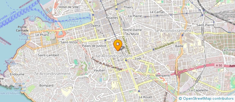 localisation de l'entreprise SCM CENTRE KINESITHERAPIE  MARSEILLE