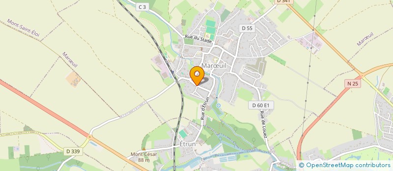 localisation de l'entreprise SCM CENTRE MEDICAL  MAROEUIL