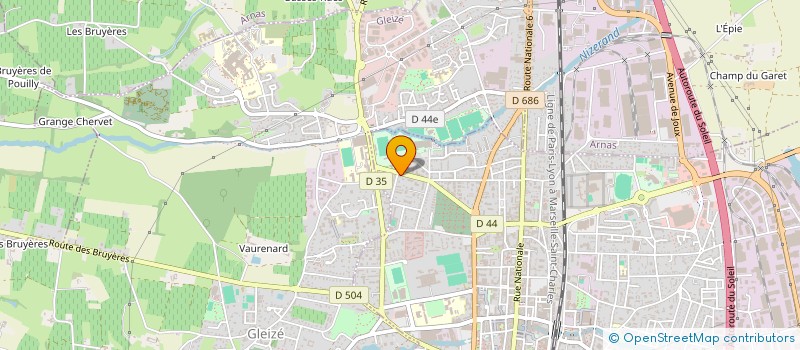 localisation de l'entreprise SCM CENTRE MEDICAL ARMAND CHOUFFET à VILLEFRANCHE-SUR-SAONE