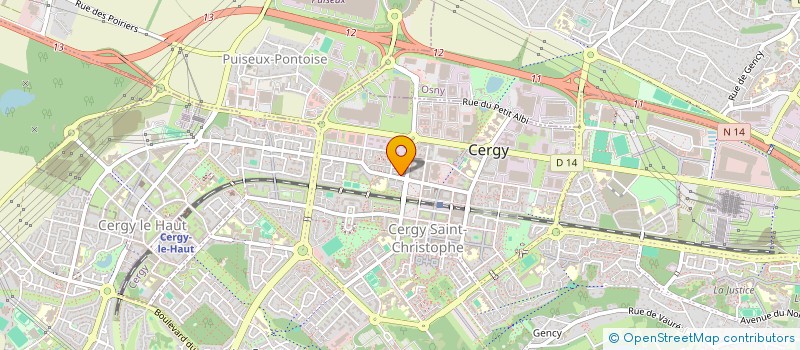 localisation de l'entreprise SCM CENTRE MEDICAL DE LA GARE à CERGY