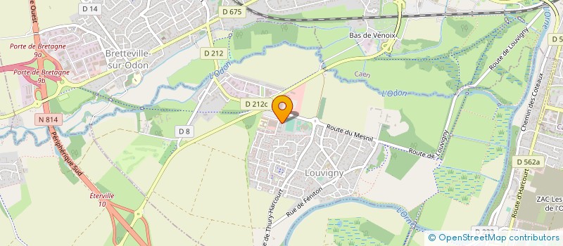 localisation de l'entreprise SCM CENTRE MEDICAL DU CARCAHIER  LOUVIGNY