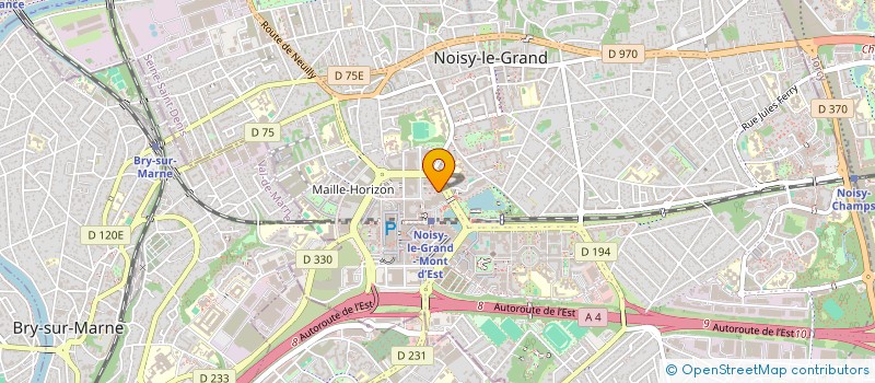 localisation de l'entreprise SCM CENTRE MEDICAL GALIEN DE NOISY à NOISY-LE-GRAND