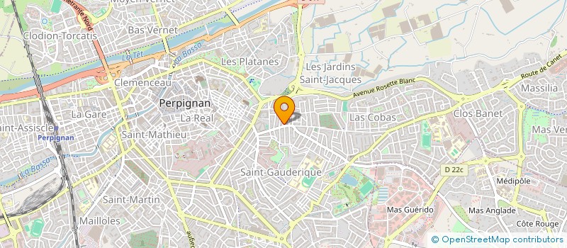 localisation de l'entreprise SCM CENTRE MEDICAL MERMOZ  PERPIGNAN