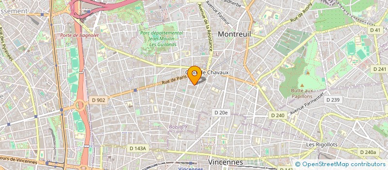 localisation de l'entreprise SCM CENTRE PARAMEDICAL DU MARCHE à MONTREUIL