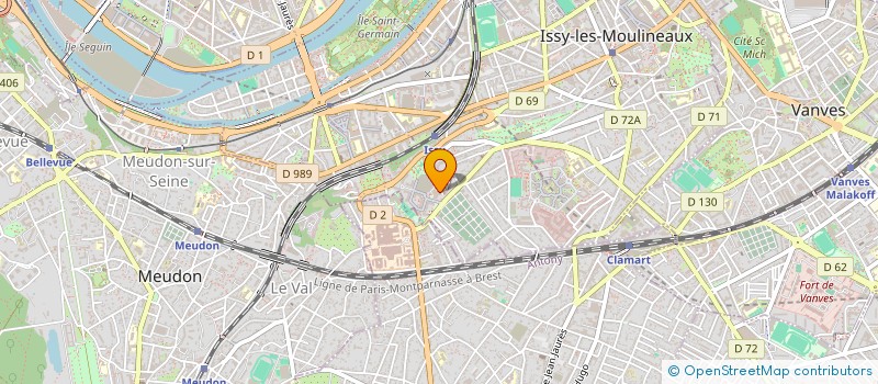 localisation de l'entreprise SCM CENTRE PARAMEDICAL RODIN-EGALITE 92 à ISSY-LES-MOULINEAUX