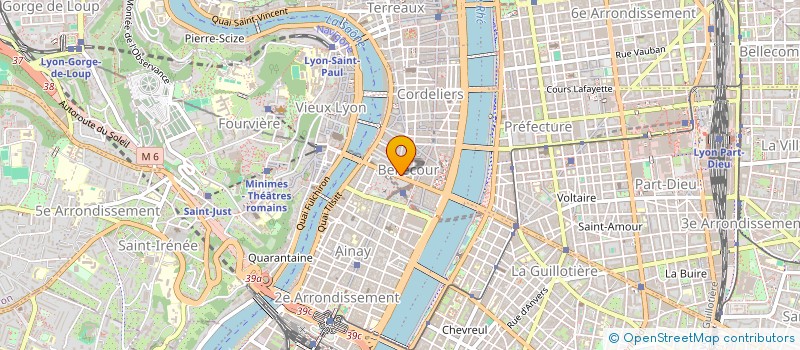 localisation de l'entreprise SCM CENTRE RHUMATOLOGIE LYON PRESQU'ILE  LYON