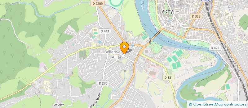 localisation de l'entreprise SCM CENTRE SANTE RIVE GAUCHE  BELLERIVE-SUR-ALLIER