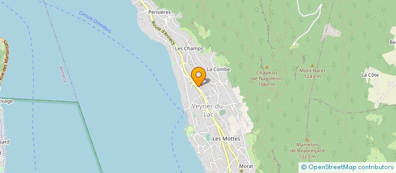 localisation de l'entreprise SCM CENTREMED  VEYRIER-DU-LAC