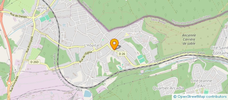 localisation de l'entreprise SCM CGE  L'HOPITAL