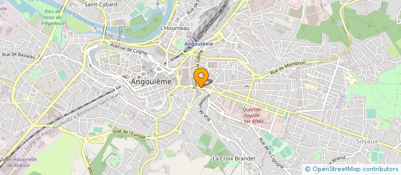 localisation de l'entreprise SCM CHADEAU-AMORY à ANGOULEME