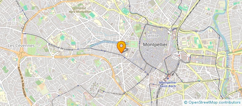 localisation de l'entreprise SCM CHAIGNEAU - BENABIDA à MONTPELLIER