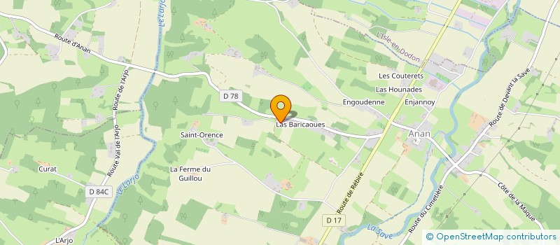 localisation de l'entreprise SCM CHAINET DELEPLACE  L ISLE-EN-DODON