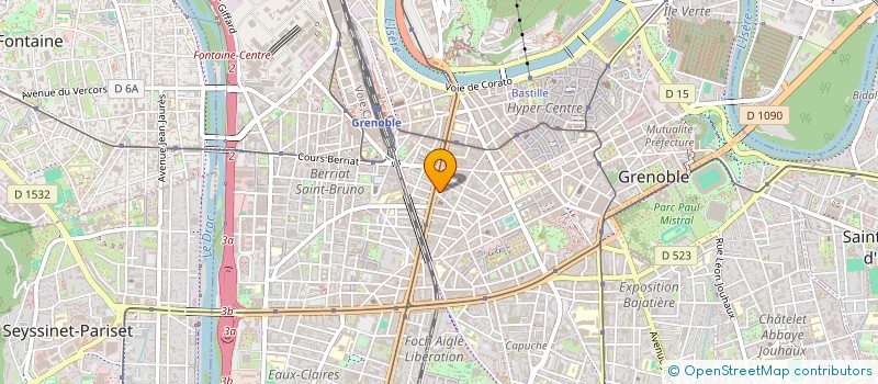 localisation de l'entreprise SCM CHAMBATTE ST CHAUNY à GRENOBLE