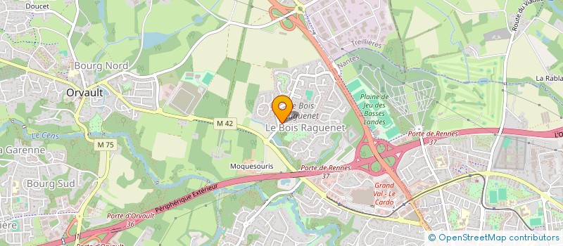 localisation de l'entreprise SCM CHAPLAIS GEFFROY à ORVAULT