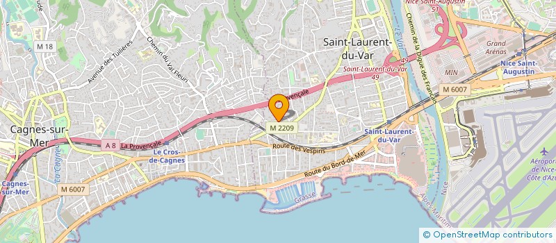 localisation de l'entreprise SCM CHARLES FAKOURY à SAINT LAURENT DU VAR