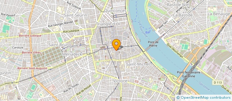 localisation de l'entreprise SCM CHASSONNAUD ROQUAIN BARDET  BORDEAUX