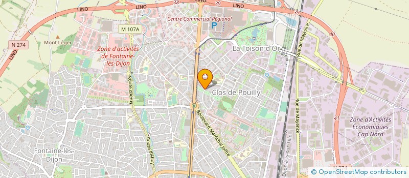 localisation de l'entreprise SCM CHATEAU PLASSARD  DIJON