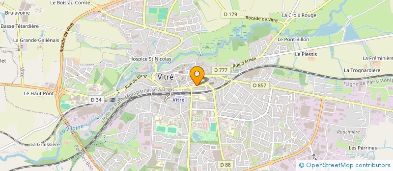 localisation de l'entreprise SCM CHATELAIS-LE PECHOUX  VITRE