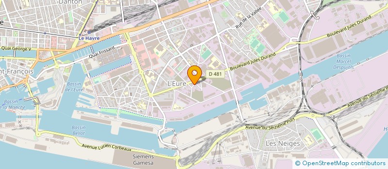 localisation de l'entreprise SCM CHATIGNY COLLETTE DUPRE  LE HAVRE