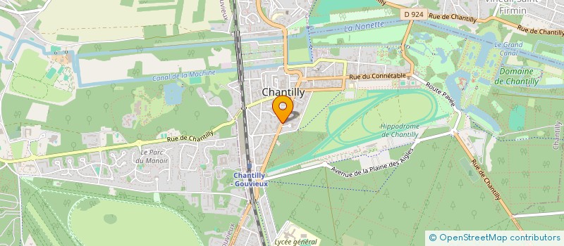 localisation de l'entreprise SCM CHAUVEAU & ASSOCIES  CHANTILLY