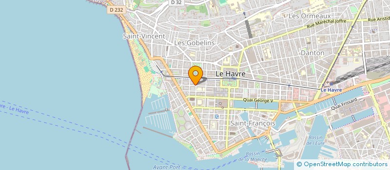 localisation de l'entreprise SCM CHAUVET ET BREZEL à LE HAVRE