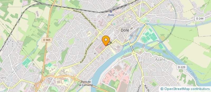 localisation de l'entreprise SCM CHIRODOLE à DOLE
