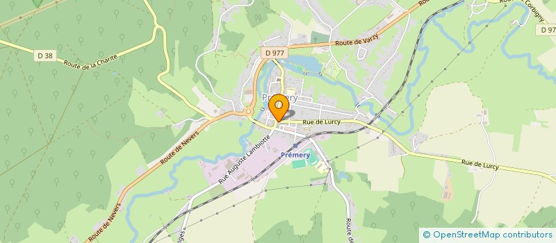 localisation de l'entreprise SCM CHIRURG. DENTISTES BOUCHANT-DOSJOUB à PREMERY